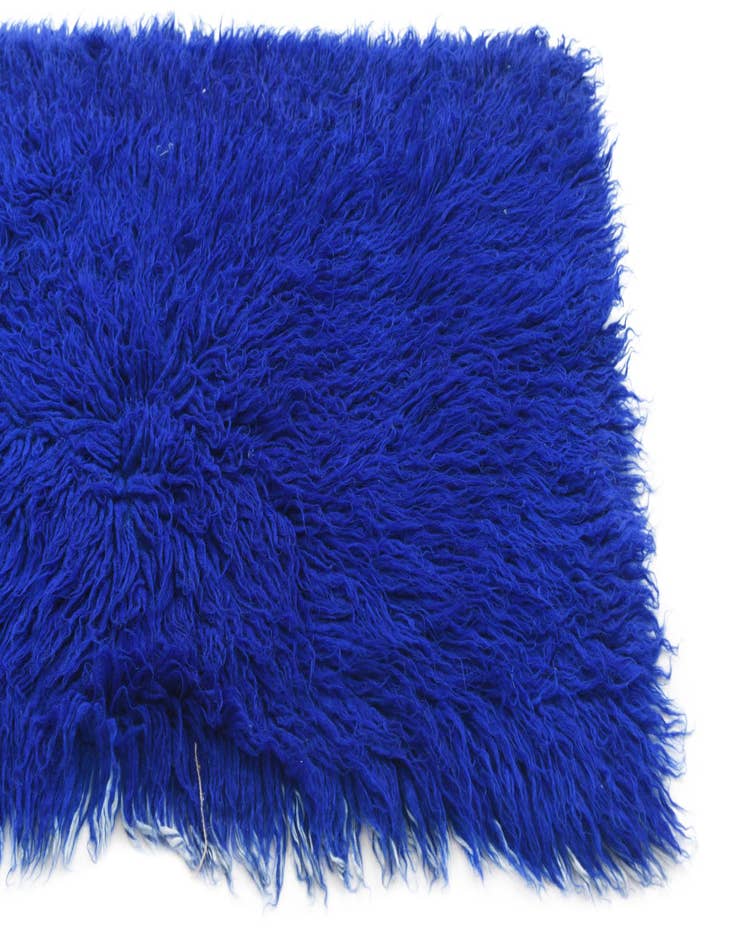 Detail image of 2' 2 x 4'  Hand Knotted Moroccan Wool Runner Rug