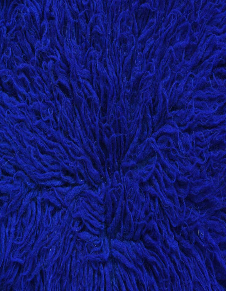 Detail image of 2' 2 x 4'  Hand Knotted Moroccan Wool Runner Rug