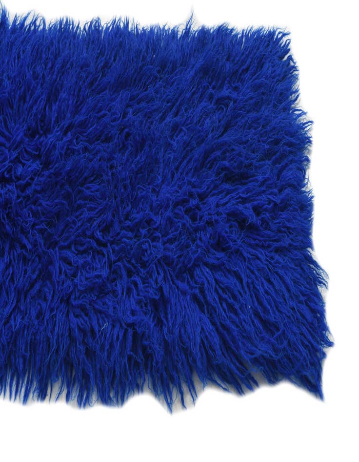 Detail image of 1' 8 x 12' 7  Hand Knotted Moroccan Wool Runner Rug