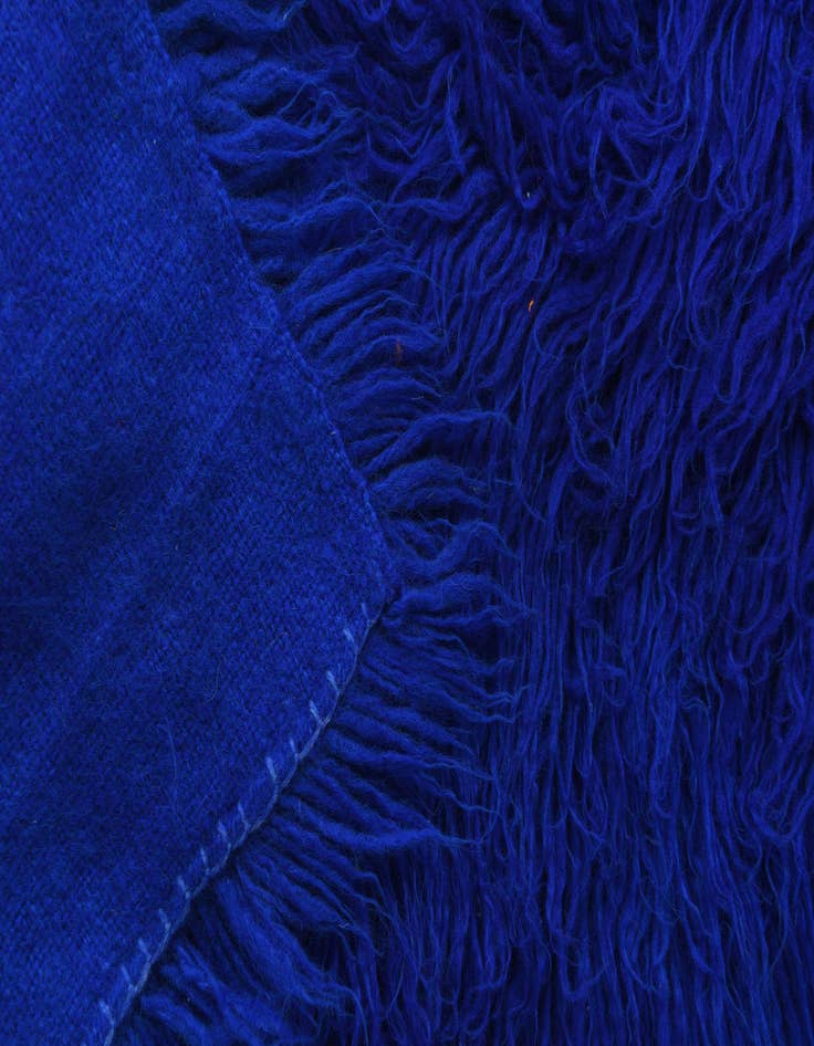 Detail image of 1' 8 x 12' 7  Hand Knotted Moroccan Wool Runner Rug