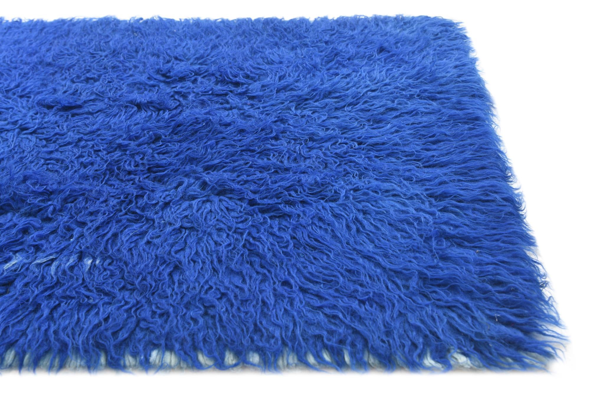 2' 3 x 4' 4 Hand Knotted Moroccan Wool Runner Rug