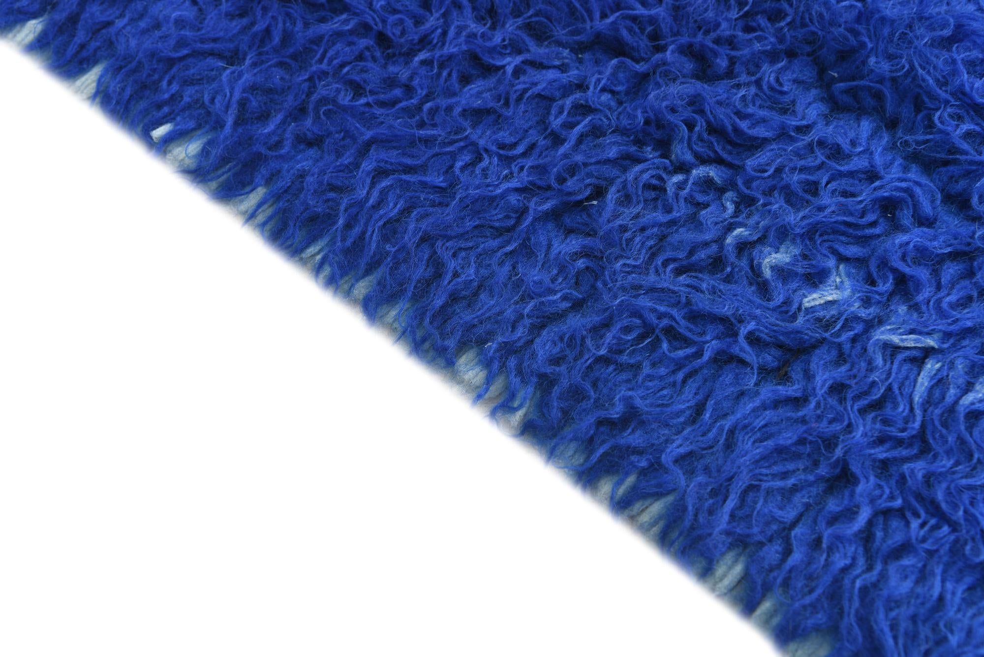 2' 3 x 4' 4 Hand Knotted Moroccan Wool Runner Rug