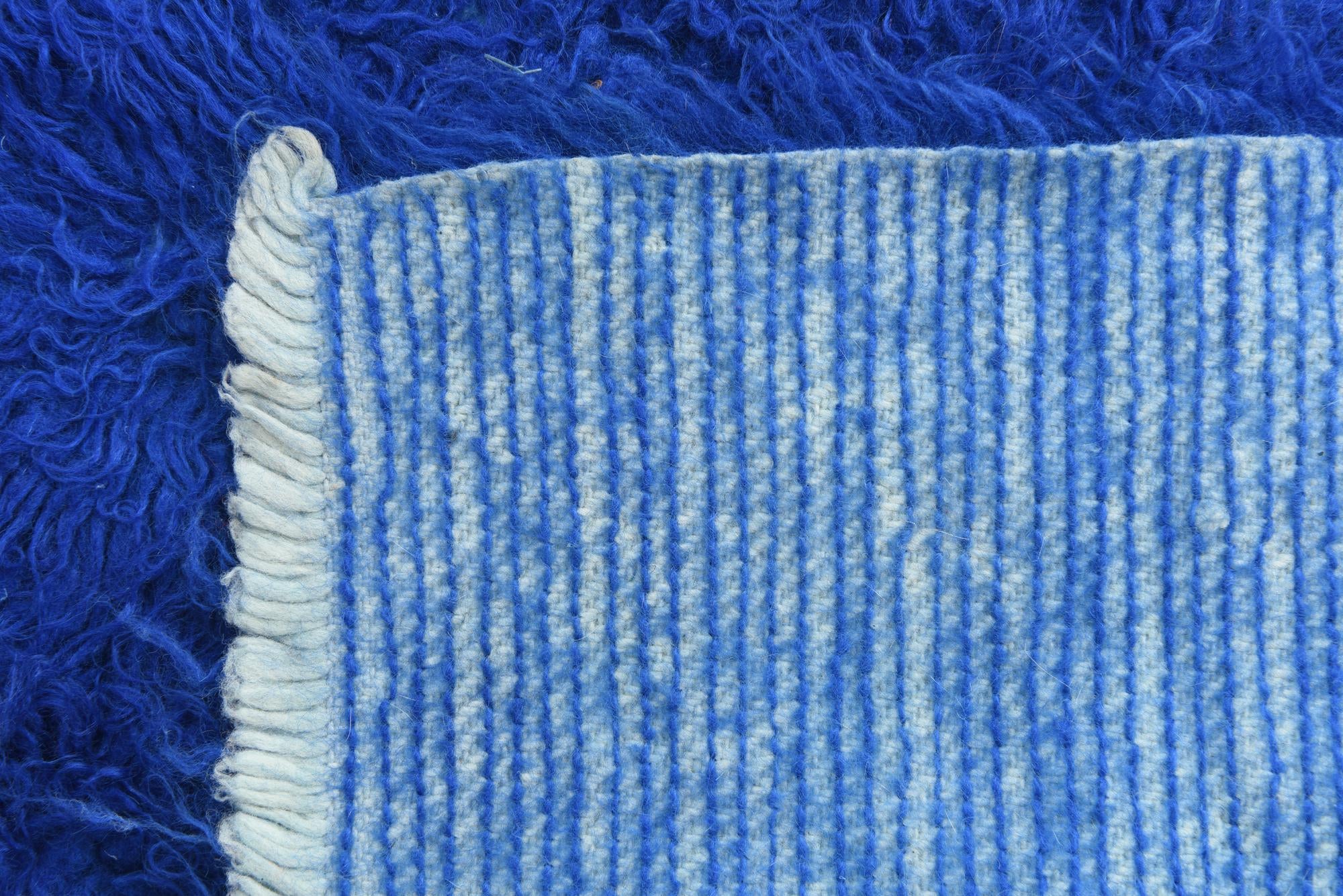 2' 3 x 4' 4 Hand Knotted Moroccan Wool Runner Rug