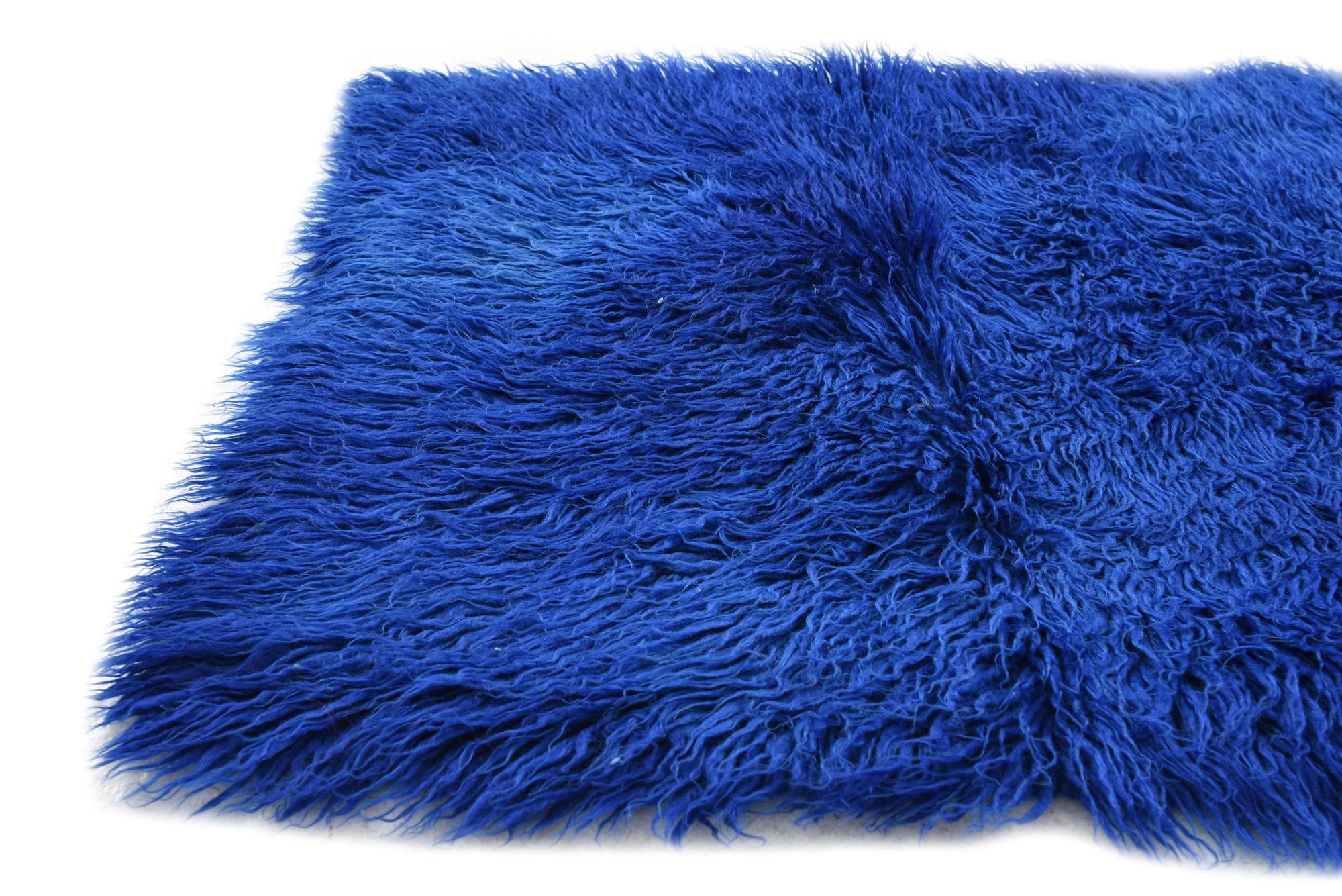 2' 7 x 6' 8 Hand Knotted Moroccan Wool Runner Rug