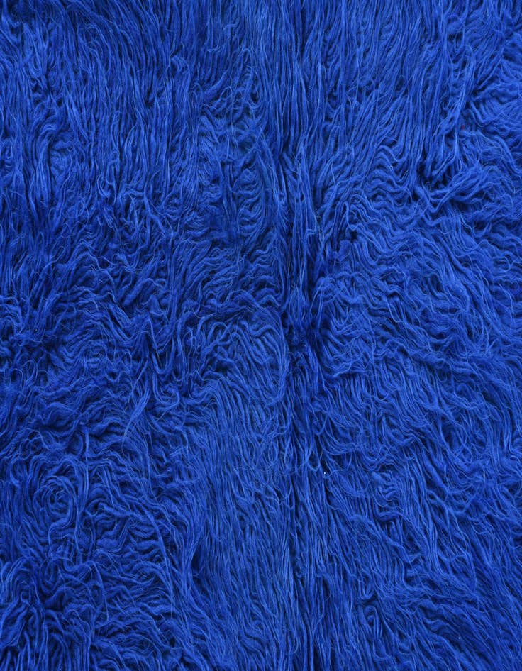 Detail image of 2' x 4' 5  Hand Knotted Moroccan Wool Runner Rug