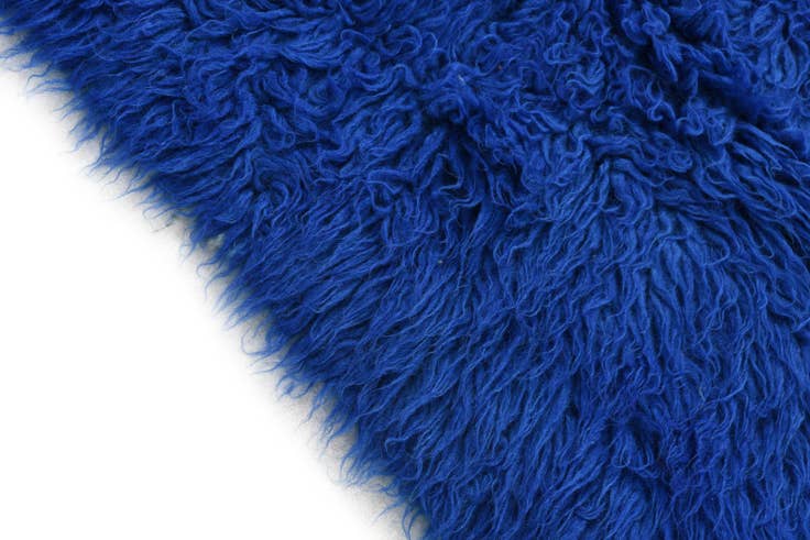 Detail image of 2' 3 x 4' 5 Hand Knotted Moroccan Wool Runner Rug