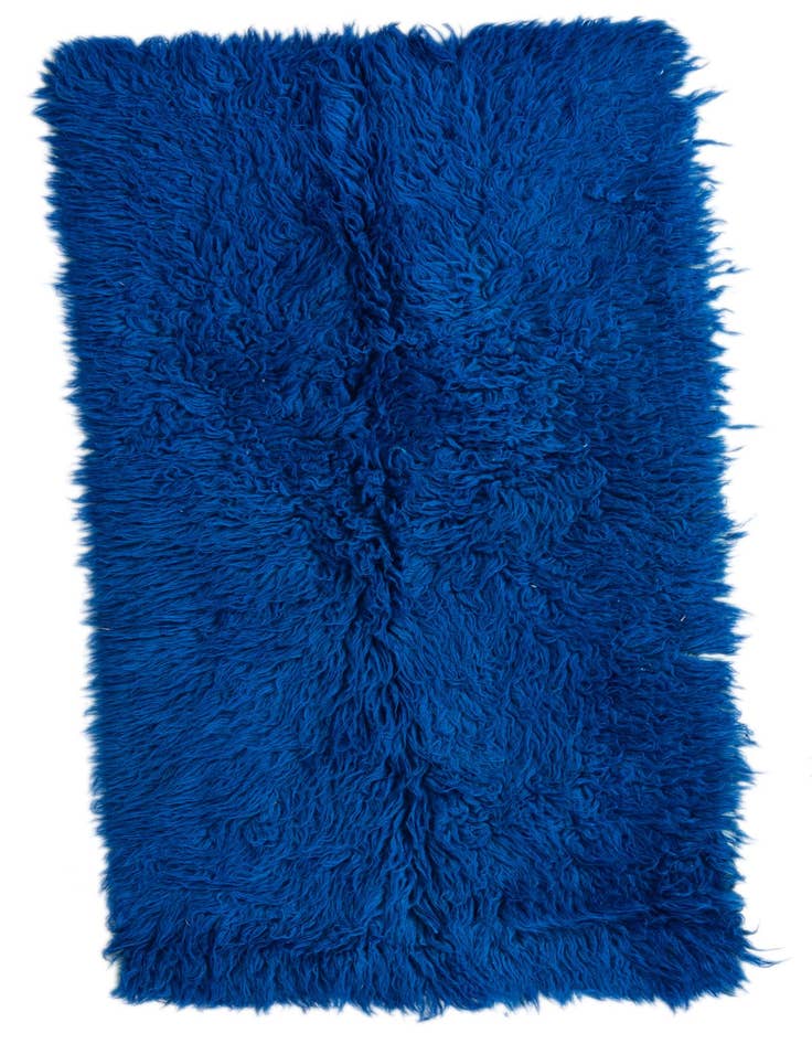 Detail image of 2' 3 x 4' 5 Hand Knotted Moroccan Wool Runner Rug
