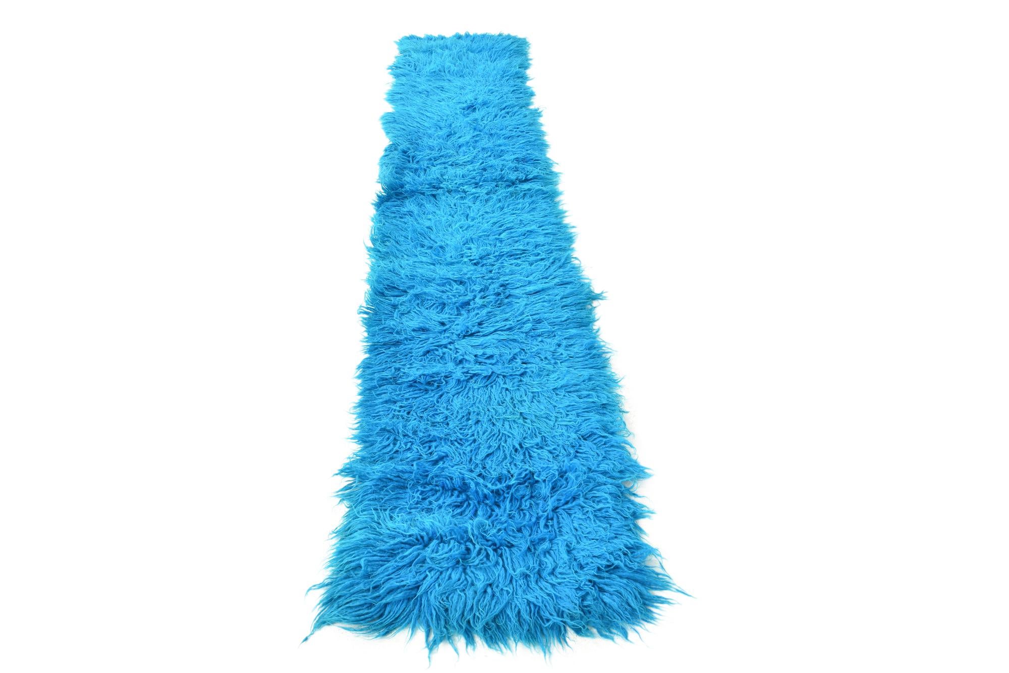1' 9 x 9' 9 Hand Knotted Moroccan Wool Runner Rug