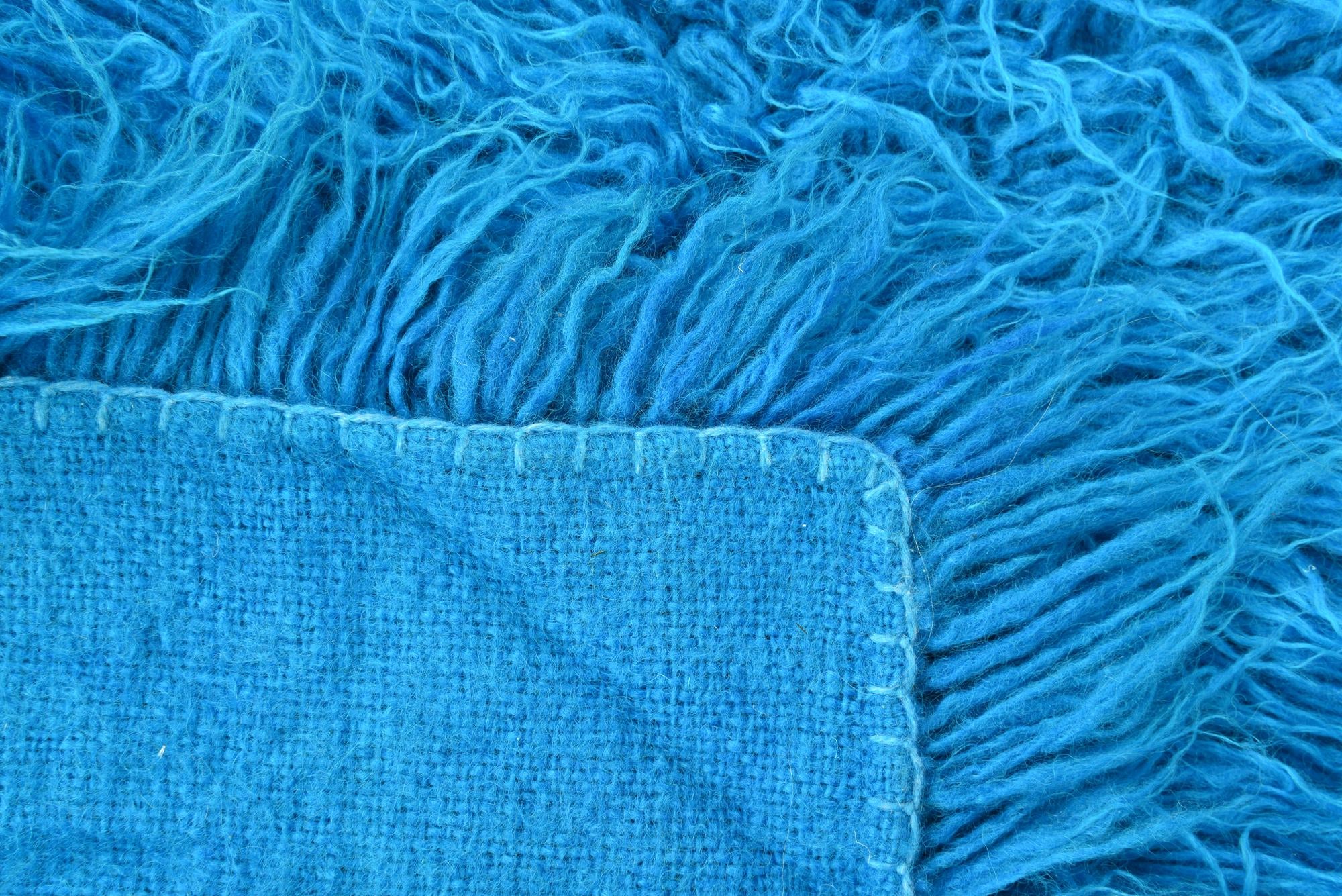 1' 9 x 9' 9 Hand Knotted Moroccan Wool Runner Rug