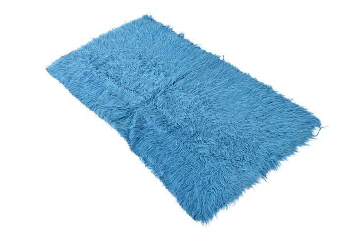 2' 2 x 4' 4 Hand Knotted Moroccan Wool Runner Rug