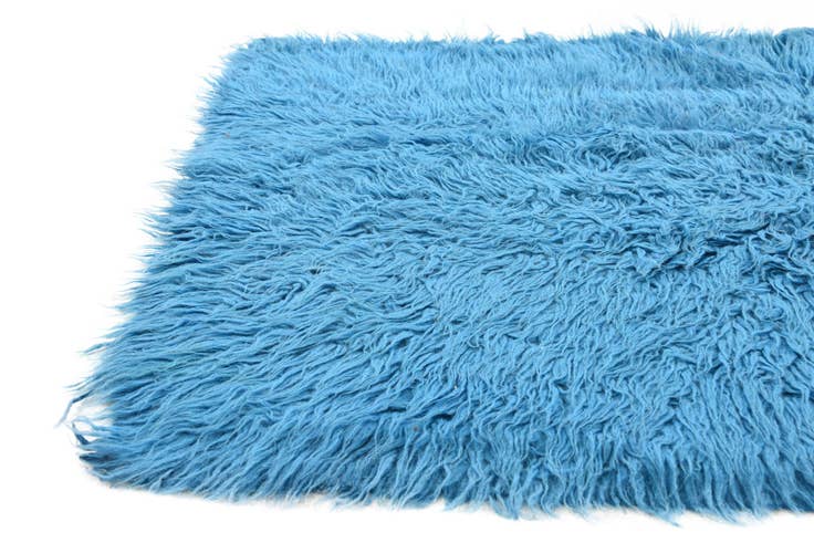 Detail image of 2' 2 x 4' 4 Hand Knotted Moroccan Wool Runner Rug