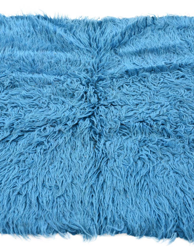 Detail image of 2' 2 x 4' 4  Hand Knotted Moroccan Wool Runner Rug