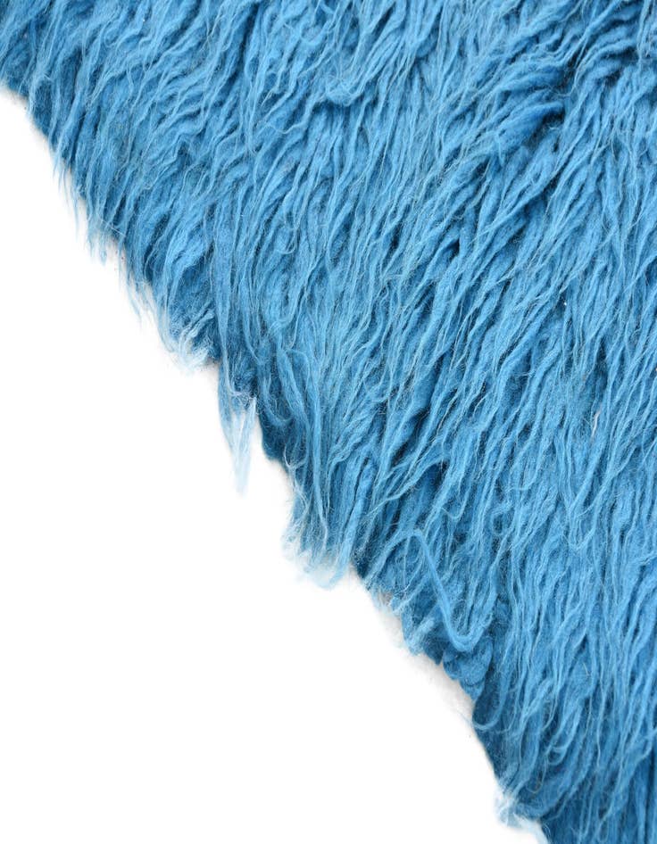 Detail image of 2' 2 x 4' 4  Hand Knotted Moroccan Wool Runner Rug