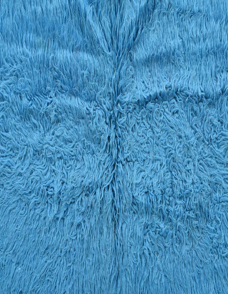 Detail image of 2' 2 x 4' 4  Hand Knotted Moroccan Wool Runner Rug