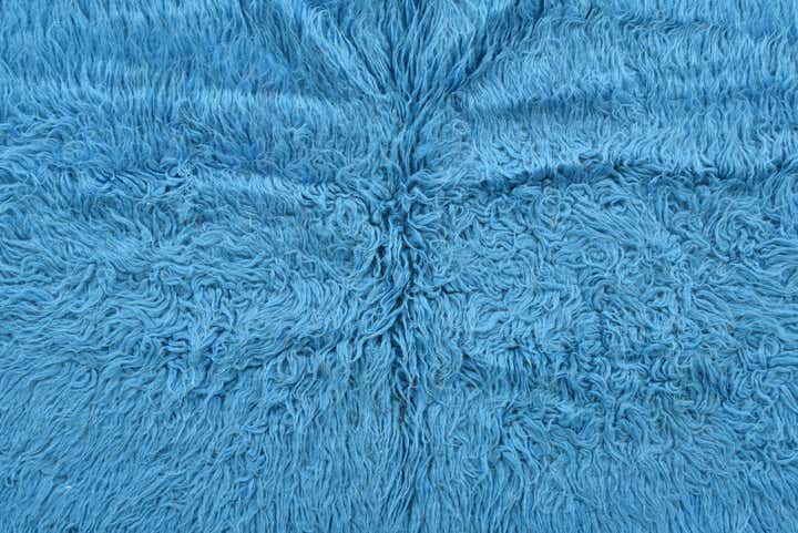 2' 2 x 4' 4 Hand Knotted Moroccan Wool Runner Rug