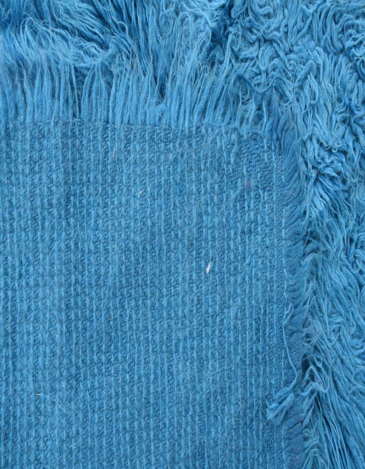 Detail image of 2' 2 x 4' 4  Hand Knotted Moroccan Wool Runner Rug