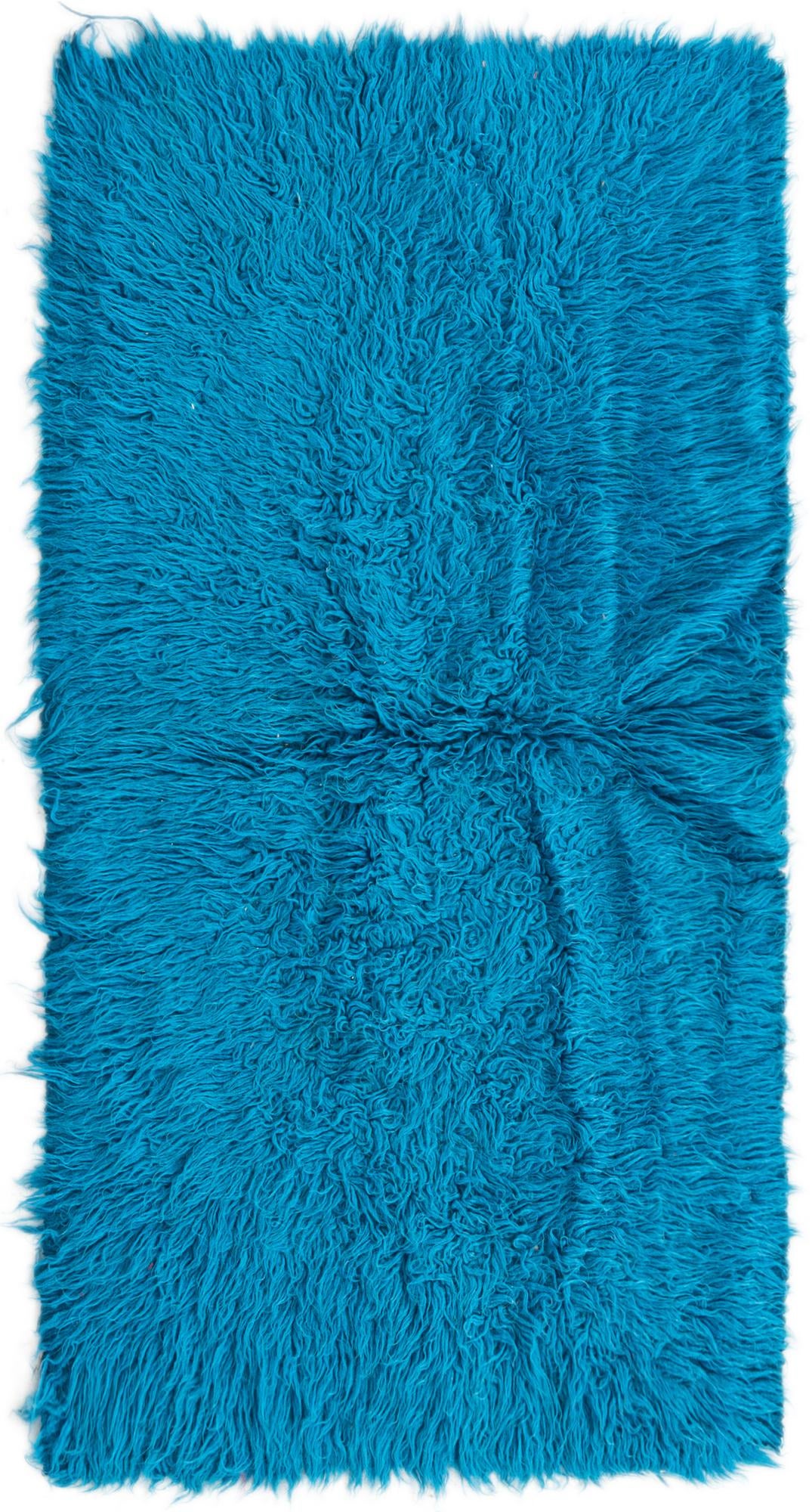 2' 2 x 4' 4 Hand Knotted Moroccan Wool Runner Rug