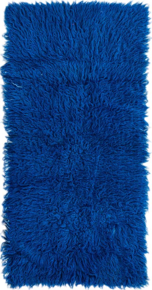 2' x 4' 2 Hand Knotted Moroccan Wool Runner Rug