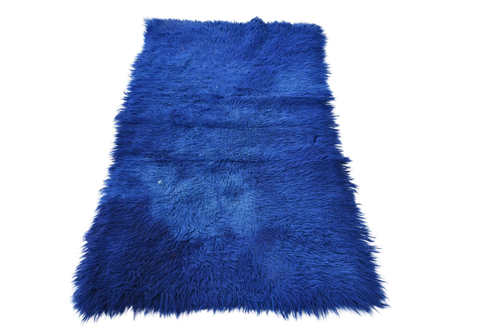 2' 4 x 4' 8 Hand Knotted Moroccan Wool Runner Rug