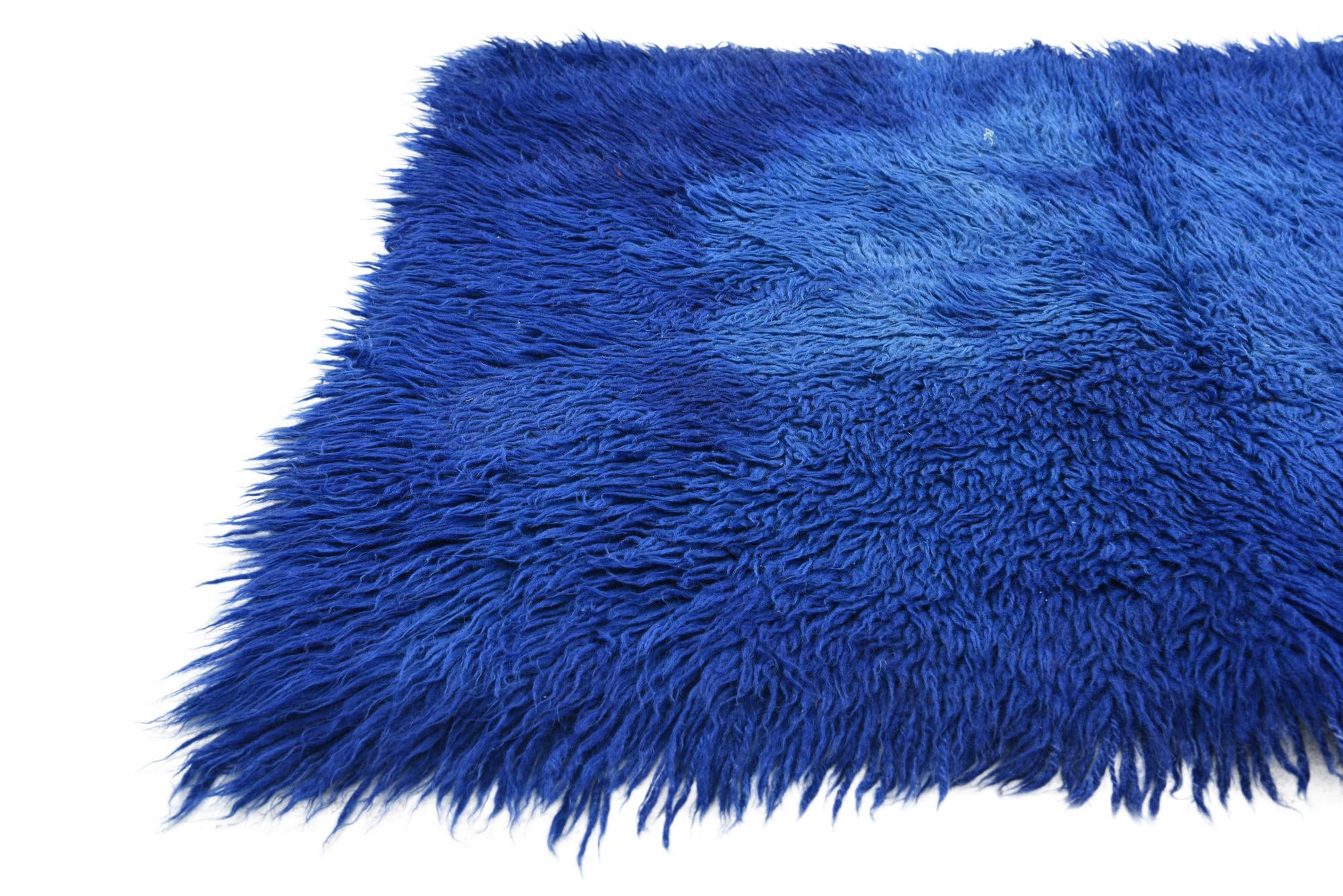 2' 4 x 4' 8 Hand Knotted Moroccan Wool Runner Rug
