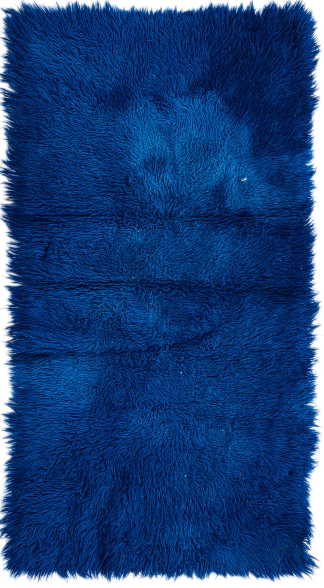 2' 4 x 4' 8 Hand Knotted Moroccan Wool Runner Rug