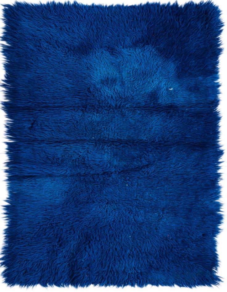 Detail image of 2' 4 x 4' 8 Hand Knotted Moroccan Wool Runner Rug