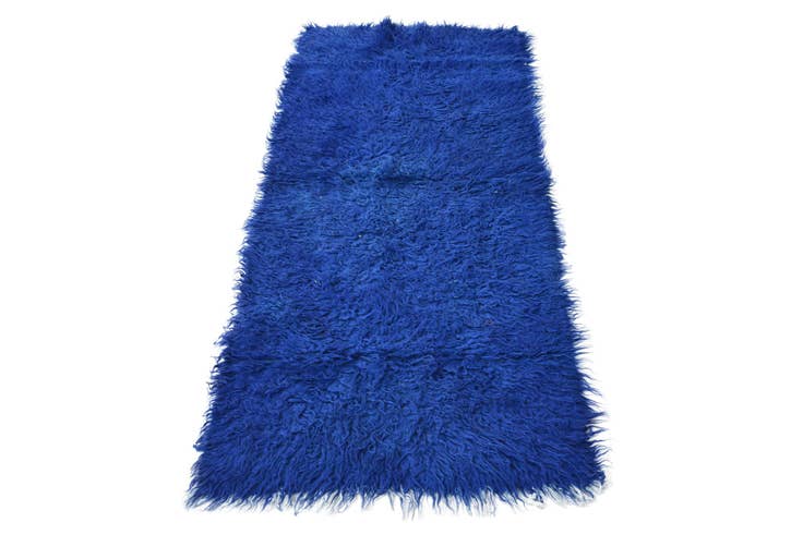 Detail image of 2' 3 x 6' 6 Hand Knotted Moroccan Wool Runner Rug
