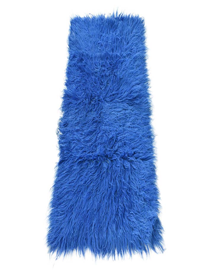 Detail image of 2' x 4'  Hand Knotted Moroccan Wool Runner Rug