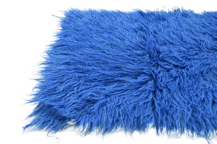 Detail image of 2' x 4' Hand Knotted Moroccan Wool Runner Rug