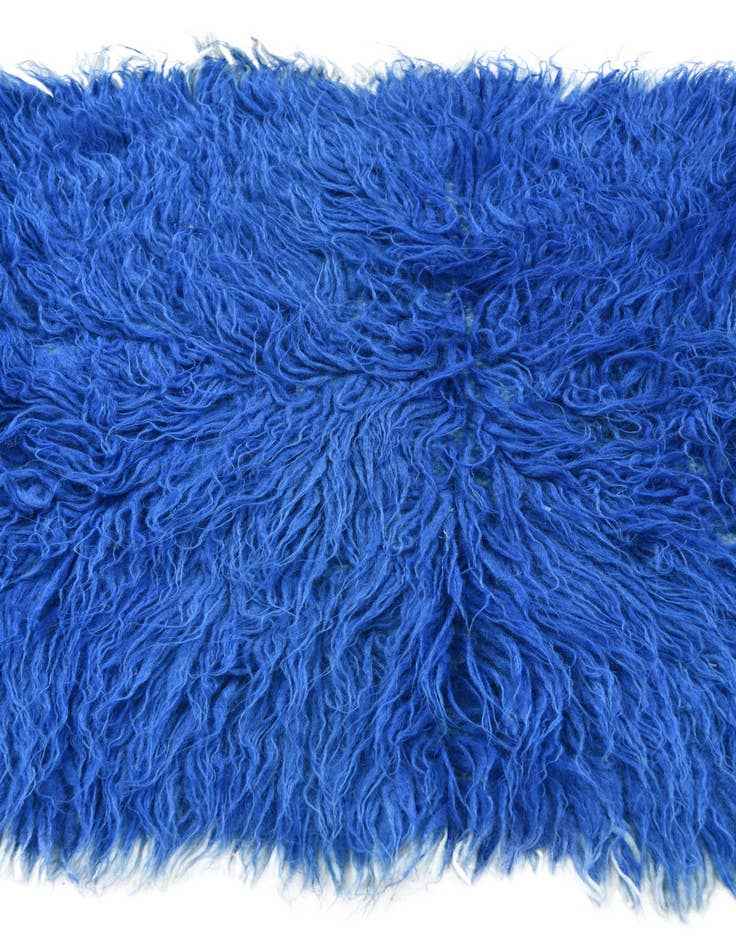 Detail image of 2' x 4'  Hand Knotted Moroccan Wool Runner Rug