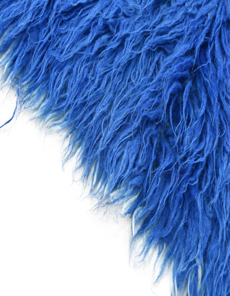 Detail image of 2' x 4'  Hand Knotted Moroccan Wool Runner Rug