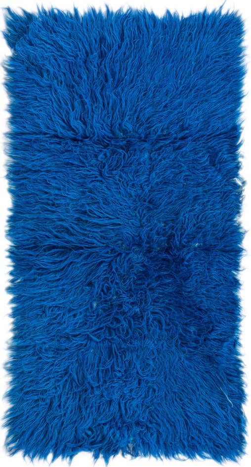 Detail image of 2' x 4' Hand Knotted Moroccan Wool Runner Rug