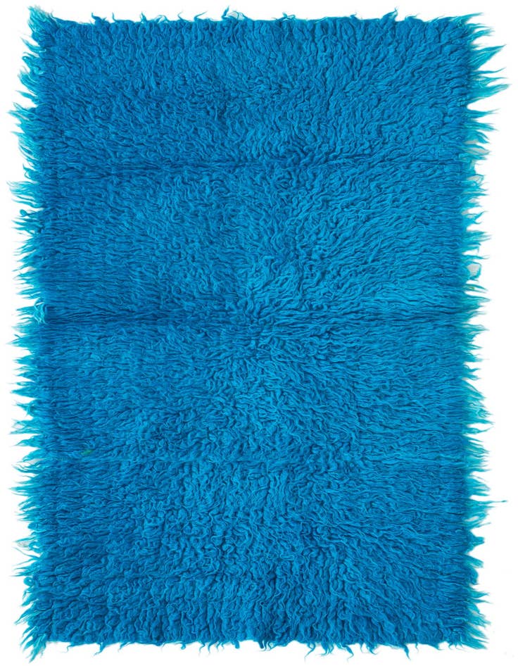 Detail image of 2' x 4' Hand Knotted Moroccan Wool Runner Rug