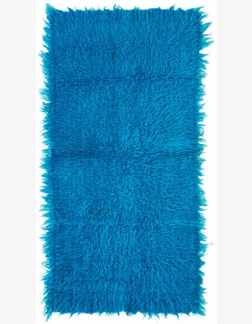 2' x 4' Hand Knotted Moroccan Wool Runner Rug