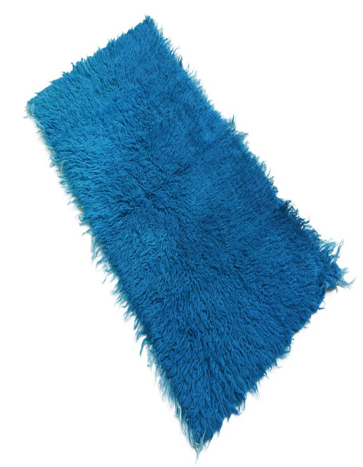 Detail image of 2' 1 x 4'  Hand Knotted Moroccan Wool Runner Rug