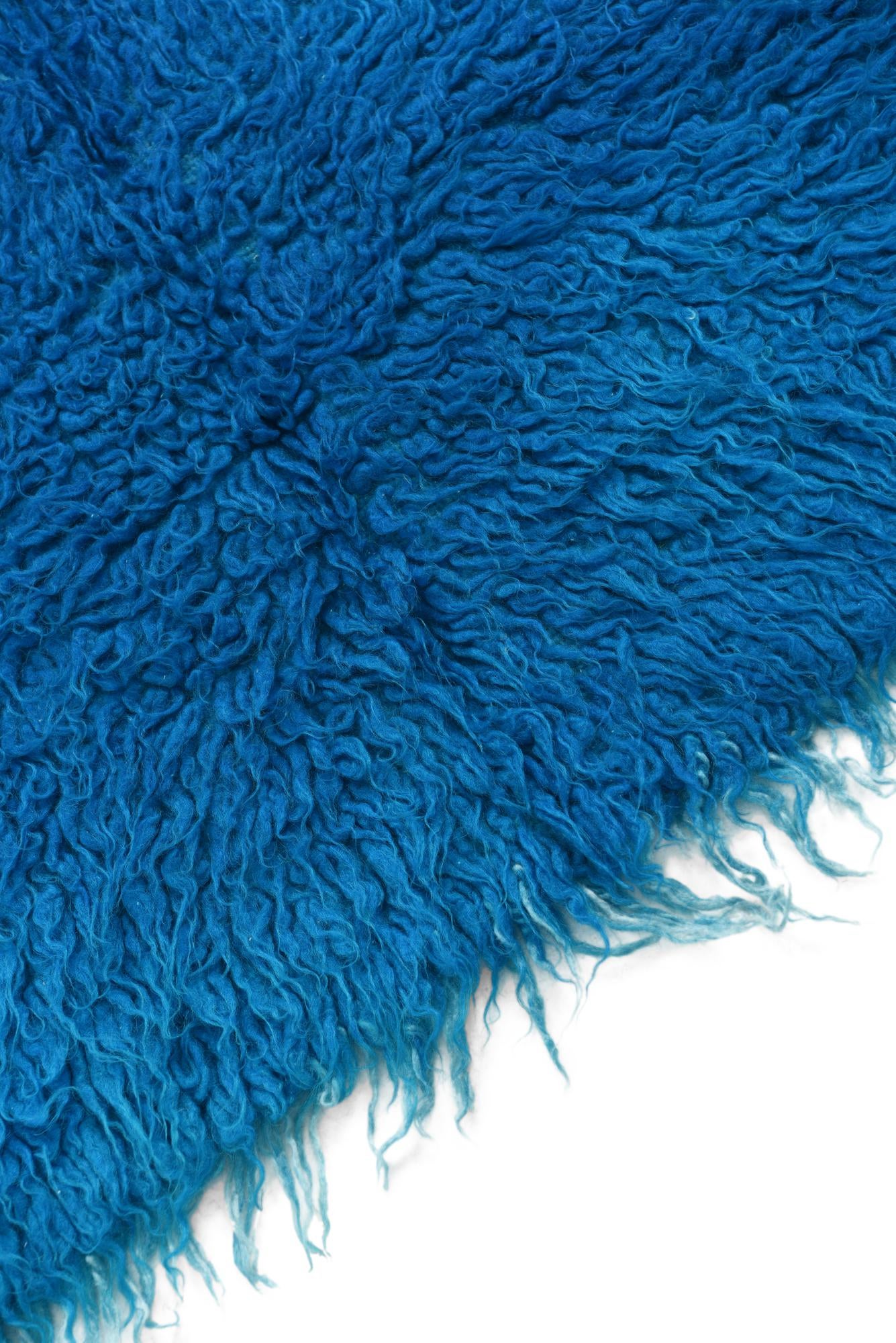 2' 1 x 4' Hand Knotted Moroccan Wool Runner Rug