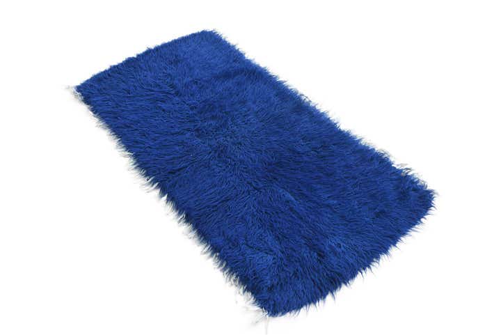2' 4 x 4' 7 Hand Knotted Moroccan Wool Runner Rug