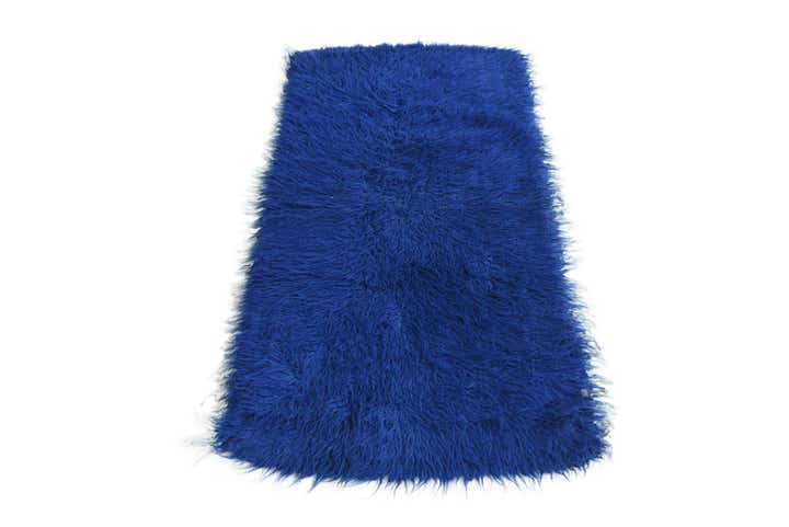 2' 4 x 4' 7 Hand Knotted Moroccan Wool Runner Rug