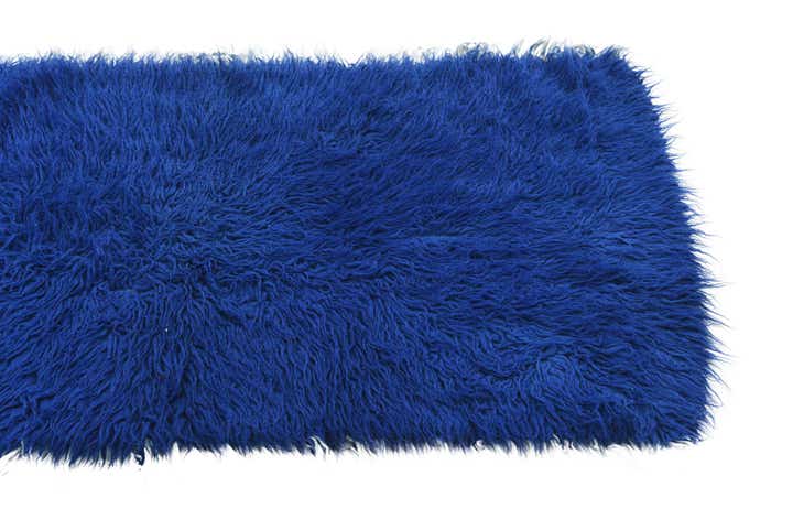 2' 4 x 4' 7 Hand Knotted Moroccan Wool Runner Rug