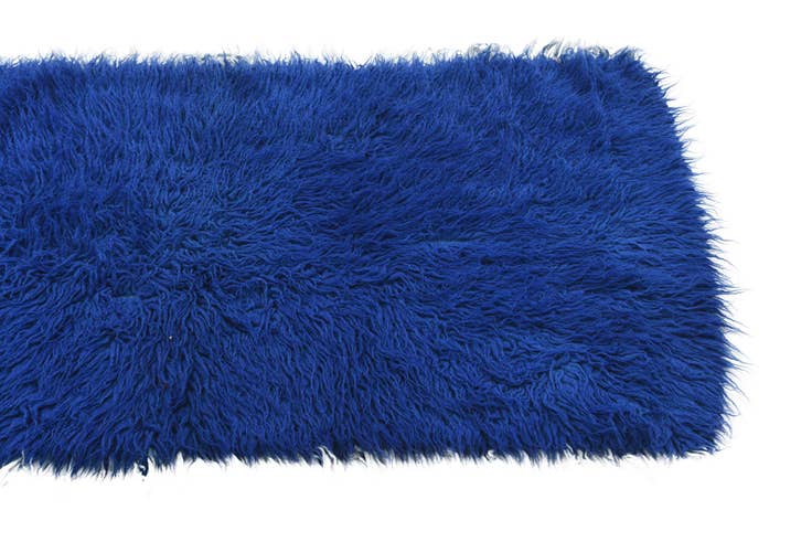 Detail image of 2' 4 x 4' 7 Hand Knotted Moroccan Wool Runner Rug
