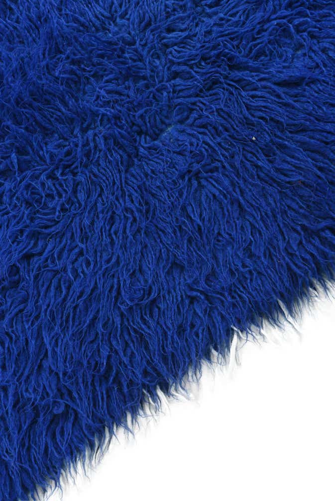 2' 4 x 4' 7 Hand Knotted Moroccan Wool Runner Rug