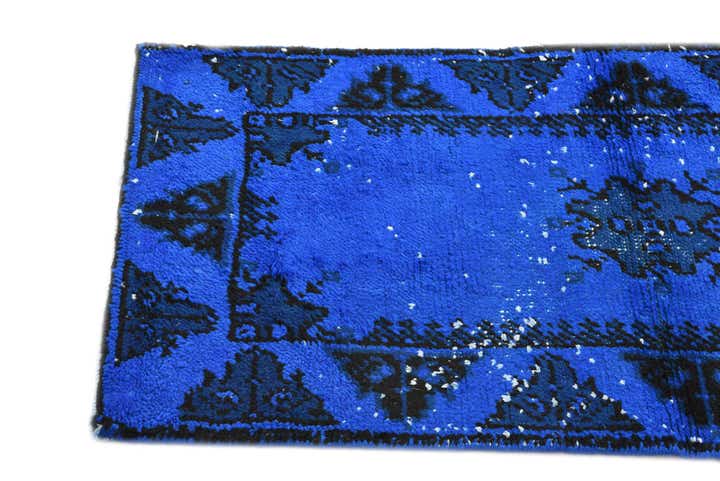 2' 3 x 4' 3 Hand Knotted Moroccan Wool Runner Rug