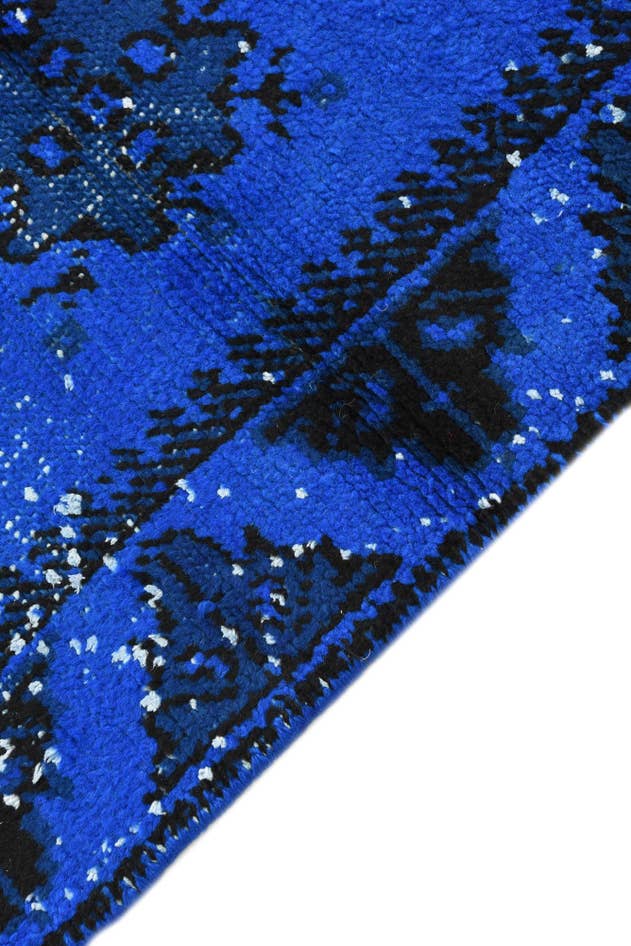 Detail image of 2' 3 x 4' 3 Hand Knotted Moroccan Wool Runner Rug