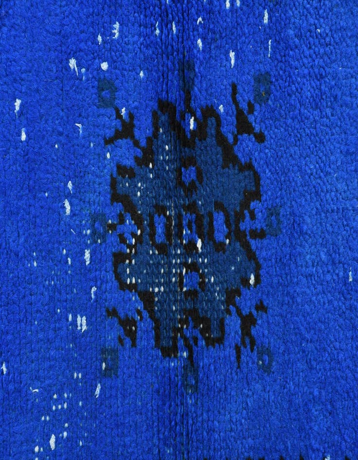 Detail image of 2' 3 x 4' 3  Hand Knotted Moroccan Wool Runner Rug