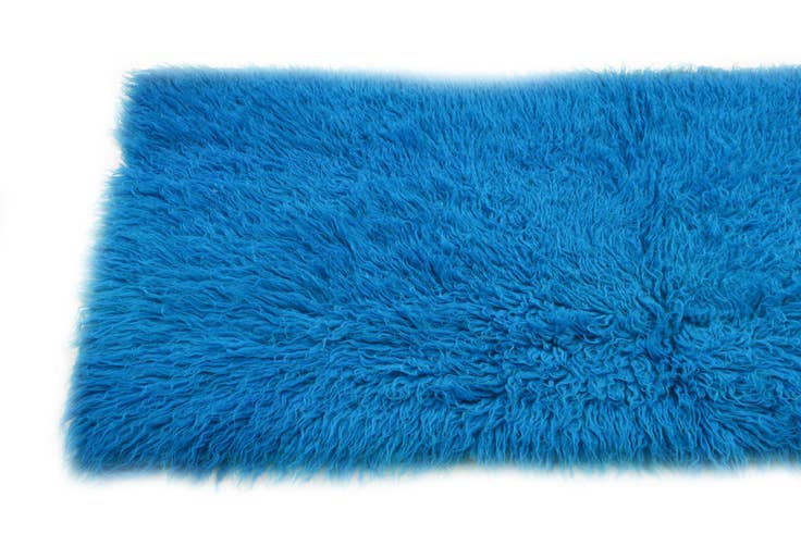 Detail image of 2' 3 x 4' 5 Hand Knotted Moroccan Wool Runner Rug