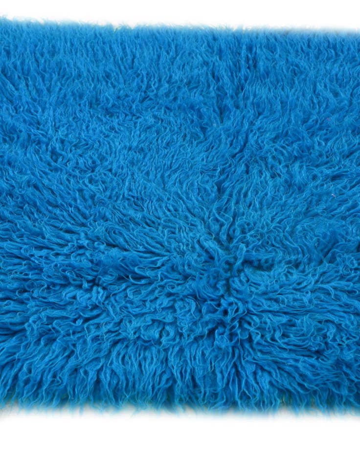 Detail image of 2' 3 x 4' 5 Hand Knotted Moroccan Wool Runner Rug