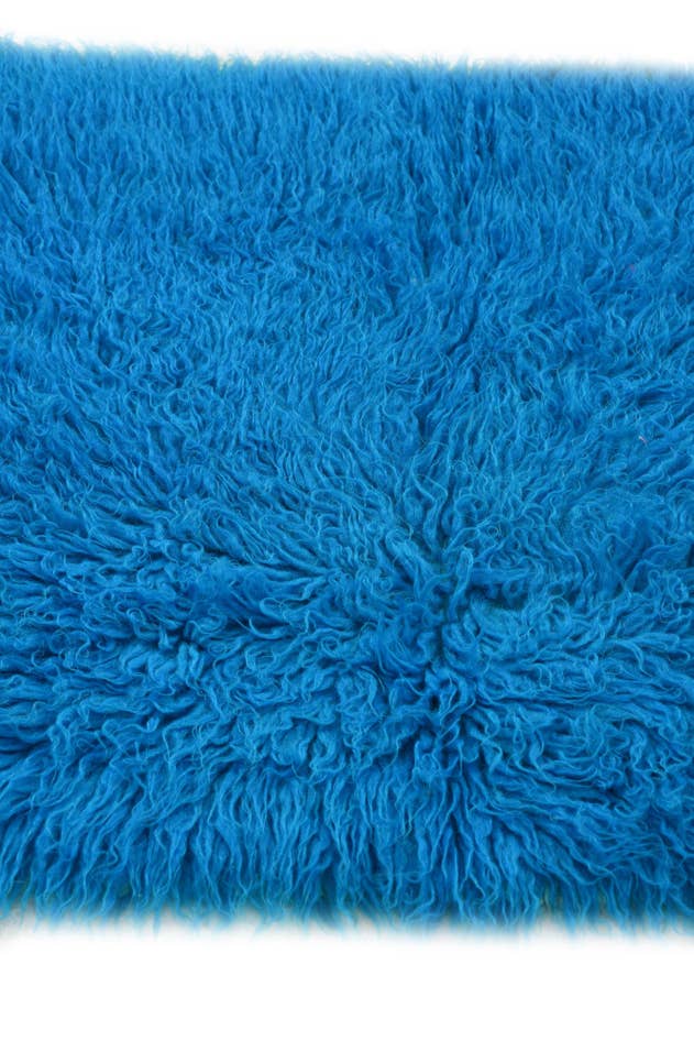 Detail image of 2' 3 x 4' 5 Hand Knotted Moroccan Wool Runner Rug