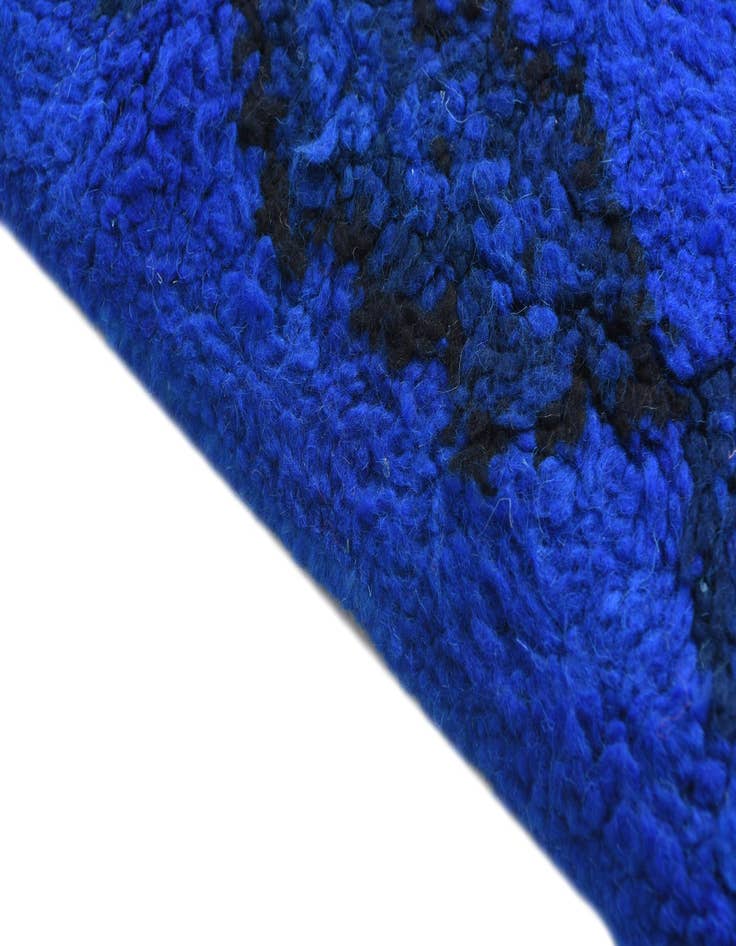 Detail image of 1' 10 x 3' 8  Hand Knotted Moroccan Oriental Wool Runner Rug