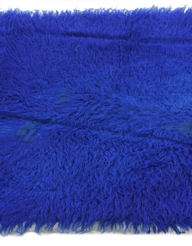 Detail image of 2' 4 x 4' 2  Hand Knotted Moroccan Wool Runner Rug