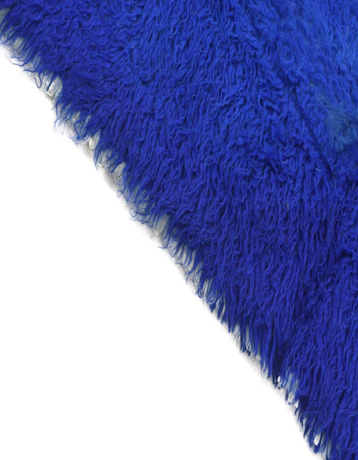 Detail image of 2' 4 x 4' 2  Hand Knotted Moroccan Wool Runner Rug